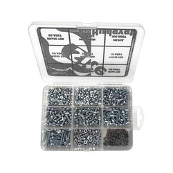 M3 YSB Screw Nut Washer Set, Median Pack 600 Pieces 