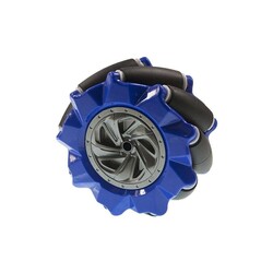 Mecanum Wheel Set 80mm - Blue (4 Pieces) - Robotistan