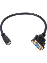 Mini HDMI-VGA Dönüştürücü Kablo 