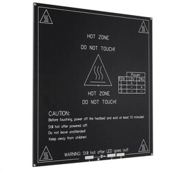 MK3 Aluminum Thrust Bed - 328x328x3mm - 12V Heatbed 