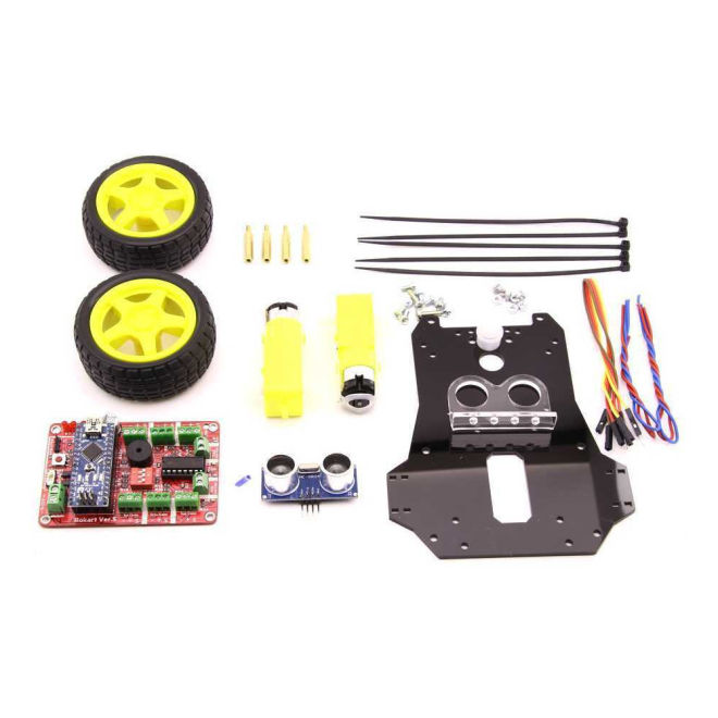 Object Avoidance Robot - Four Eyes (Disassembled) - 4