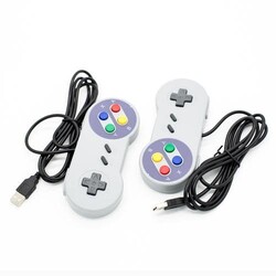 Odseven 2pcs Classic USB Super Game Controller Gamepad for Raspberry Pi Windows PC/MAC 