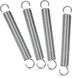 Paslanmaz Çelik Çift Kancalı Uzatma Gergi Yayı 4x24mm - 4 lü Paket 