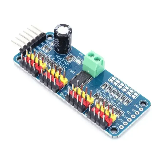 PCA9685 16 Kanal I2C PWM/Servo Sürücü Kartı (Klon) - Robotistan