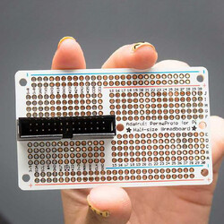 PermaProto Raspberry Pi Uyumlu Delikli Pertinaks (Yarım Boy) - Adafruit