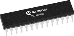 PIC16F883-I/SP SPDIP-28 8-Bit 20MHz Microcontroller 