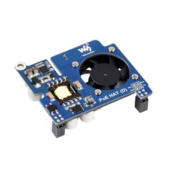 Power over Ethernet HAT (D) for Raspberry Pi 3B+, 4B, 802.3af-compliant, Official case compatible - 1