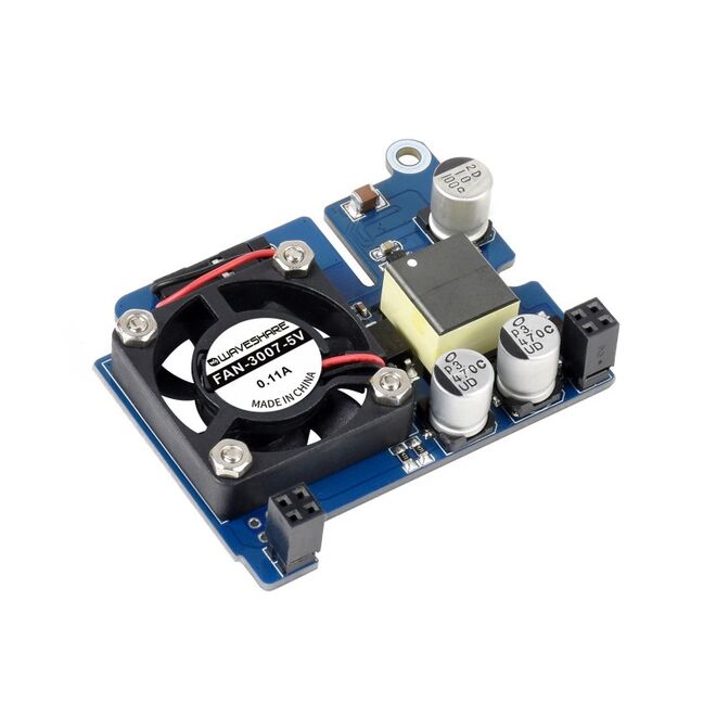 Power over Ethernet HAT (D) for Raspberry Pi 3B+, 4B, 802.3af-compliant, Official case compatible - 2