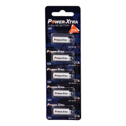 Power-Xtra 27A 12V Alkalin Pil - 5li Paket - Power-Xtra