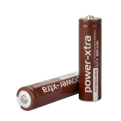 Power-Xtra PX18650-08LW 3.7V 800mAh Li-ion Şarjlı Pil - Kutup Başlı - 0.5C - Power-Xtra