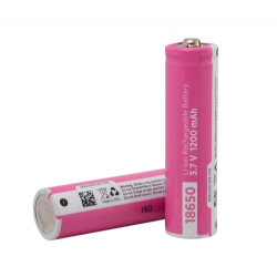 Power-Xtra PX18650-12LW 3.7V 1200mAh Li-ion Şarjlı Pil - Kutup Başlı - 0.5C - Power-Xtra