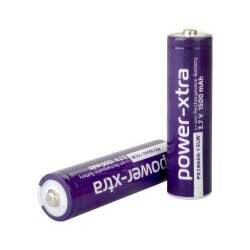 Power-Xtra PX18650-15LW 3.7V 1500mAh Li-ion Şarjlı Pil - Kutup Başlı - 0.5C - Power-Xtra