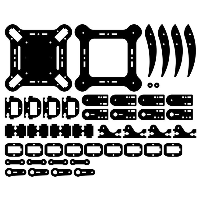 REX Discovery Serisi Quadruped (4 Bacaklı) Örümcek Robot - Elektroniksiz - 6