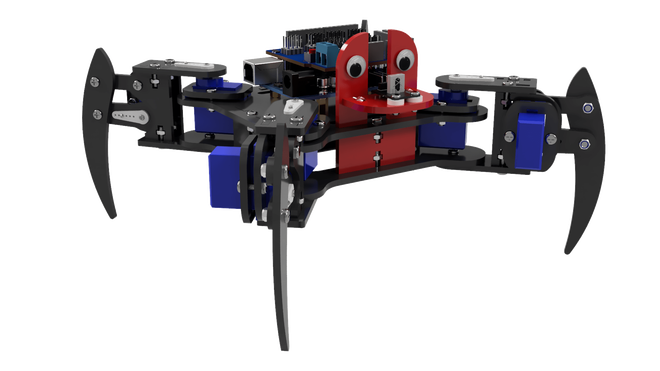 REX Discovery Serisi Quadruped (4 Bacaklı) Örümcek Robot - Elektroniksiz - 1