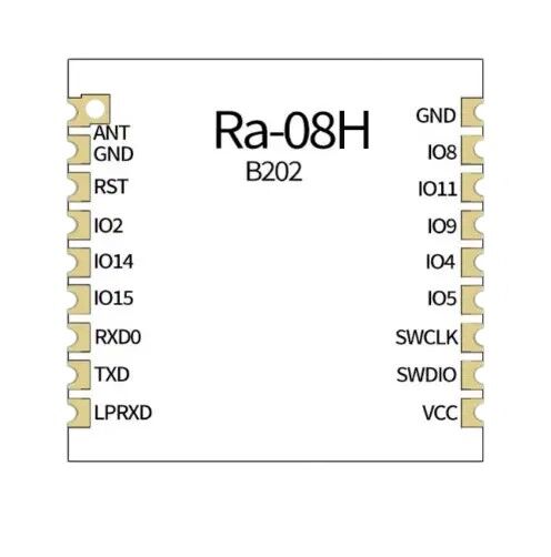 Ra-08H LoRaWAN Module with Spring Antenna - 3