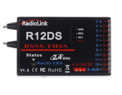 Radiolink R12DSM 2.4G 12 Channels DSSS FHSS Receiver for AT9 AT9S Transmitter 