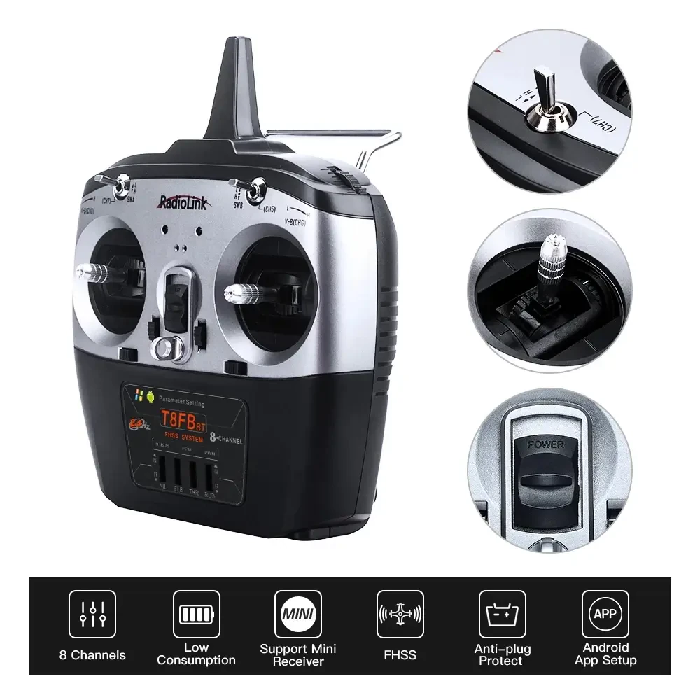 Radiolink T8FB(BT)+R8EF 2.4GHz 8CH Transmitter&Receiver MOD 2 - 2