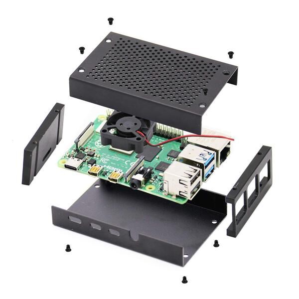 Raspberry Pi 4 Aluminum Case Metal Box - 5