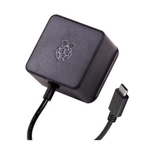 Raspberry Pi 4 Licensed Power Supply 5V 3A USB-C Black - 3