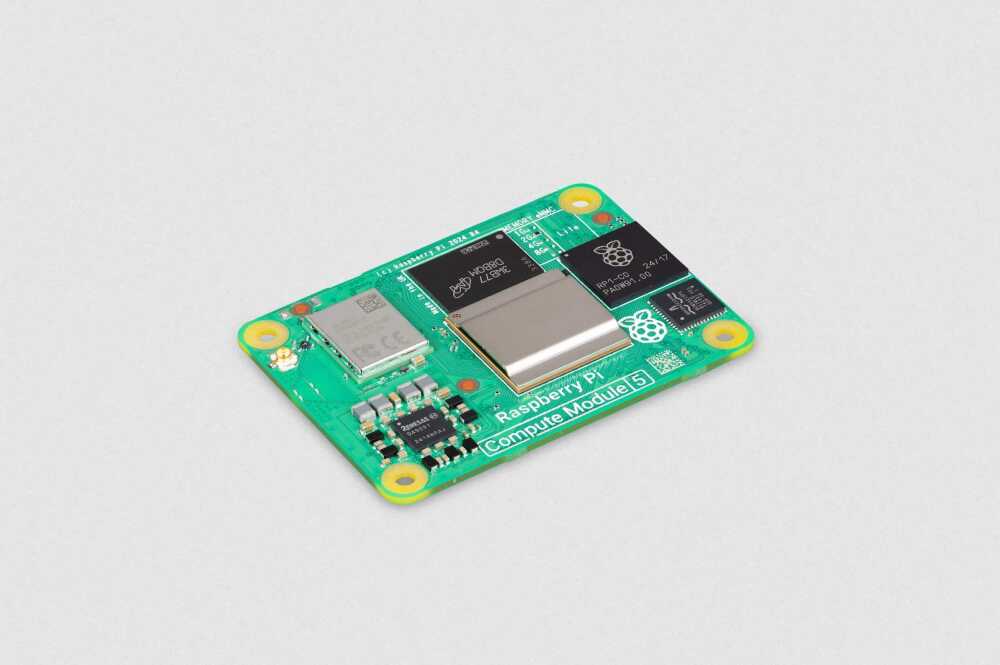 Raspberry Pi Compute Module CM5, 2GB RAM/32GB eMMC, Non-Wireless - CM5002032 - Raspberry Pi