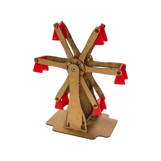 REX Woody Serisi D.I.Y Dönme Dolap - Ferris Wheel - (Boyanabilir) - STEM - 2