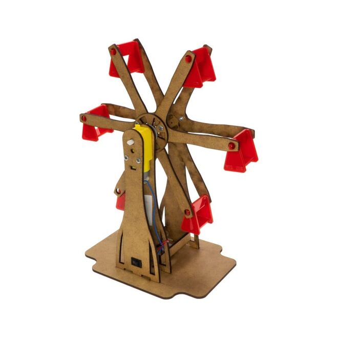 REX Woody Serisi D.I.Y Dönme Dolap - Ferris Wheel - (Boyanabilir) - STEM - 1