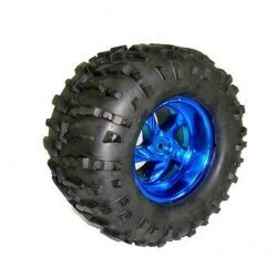 Rover Wheel 125mm x 58mm - Blue - Robotistan