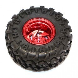 Rover Wheel 125mm x 58mm - Red - Robotistan