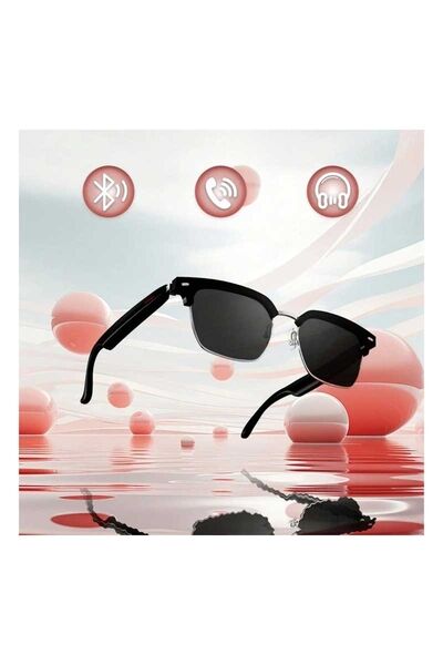 Siyah Kablosuz Bluetooth Uyumlu Akıllı Gözlük - MLB E13-06 - 3