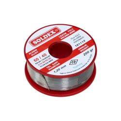 Soldex 1.2 mm 200 gr Soldering Wire (%60 Sn / %40 Pb) - Soldex