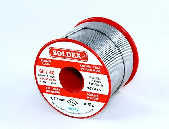Soldex Sn60 Pb40 Lehim Teli - 1.6mm 200gr - Soldex