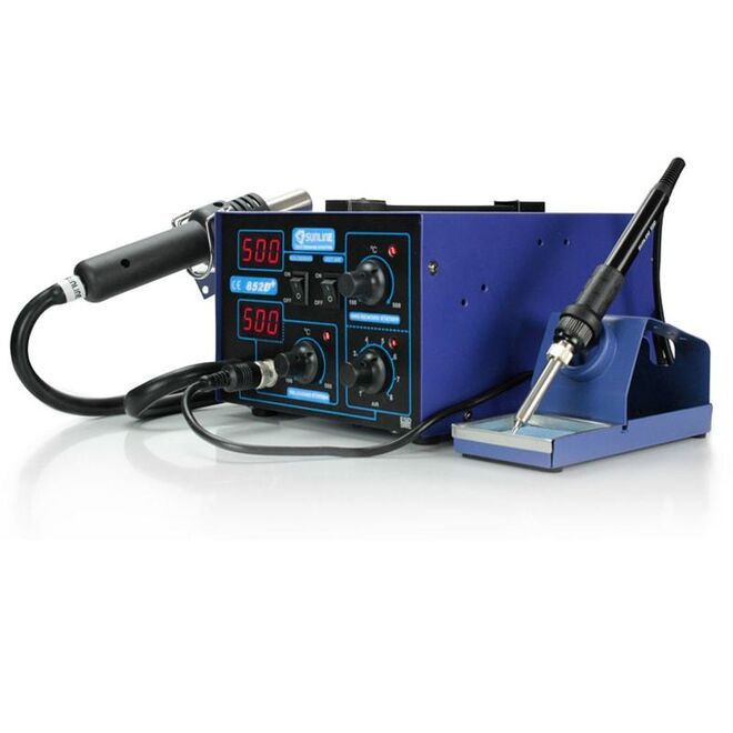 Sunline 852D+ Diaphragm Pump Soldering Iron Station - 2