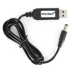 USB-Barrel Jack Voltaj Yükseltici (Giriş 5V, Çıkış 12V) 