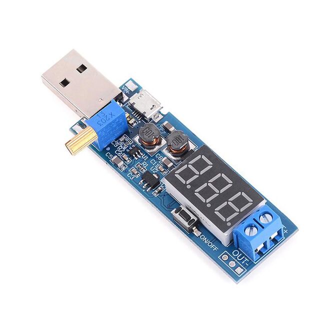 DC-DC USB Boost Güç Regülatör Modülü 3.3V 5V - 9V 12V 24V Masaüstü Güç Modülü - 2
