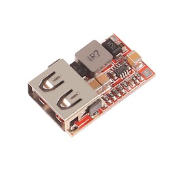 USB Telefon Şarj Cihazı DC-DC Düşürücü Modül 6,24,12, 24V to 5V 3A - %97.5 verimli - Robotistan