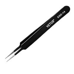 Vetus ESD-14 Anti-magnetic, Anti-static Tweezers - 110mm 