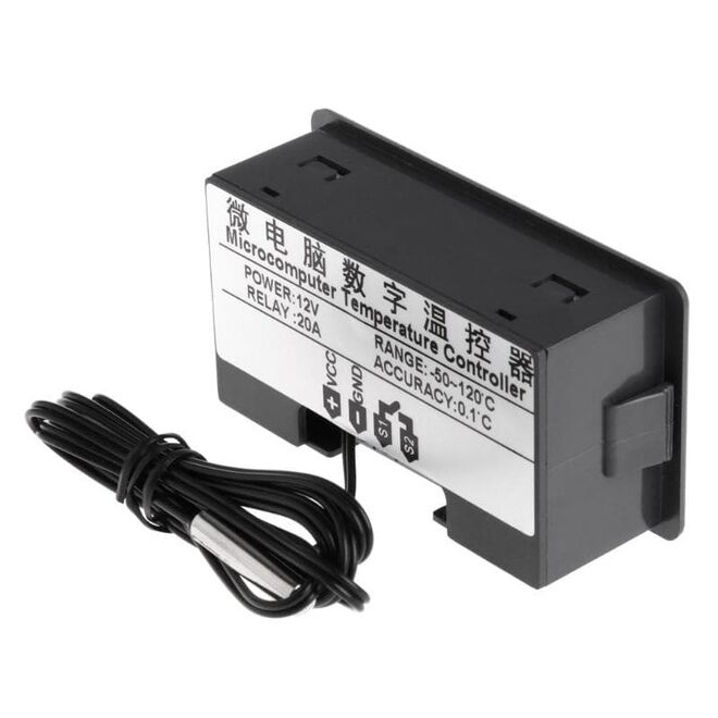 W3230 Dijital Sıcaklık Kontrollü Termostat Cihazı - 12V - 3