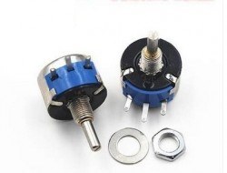 WX14-12L25 10kohm Wired Metal Potentiometer 